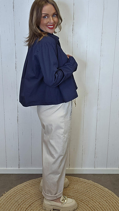 Ella skjorte Skjorte Navy
