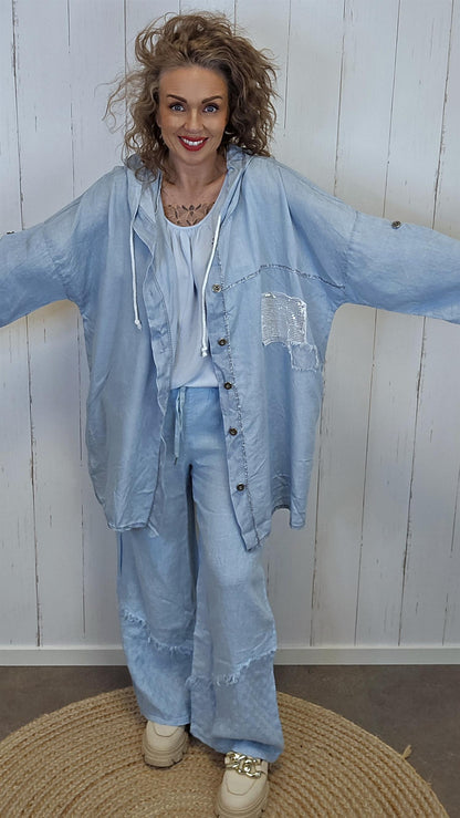 Mila denimlook hette skjorte