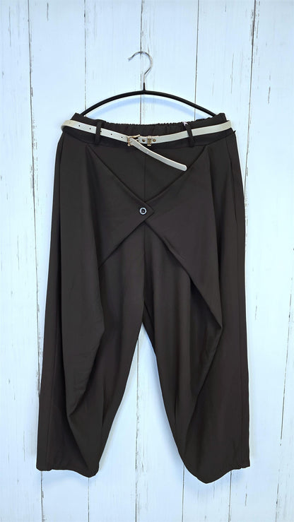 Sofie wrap bukse brun