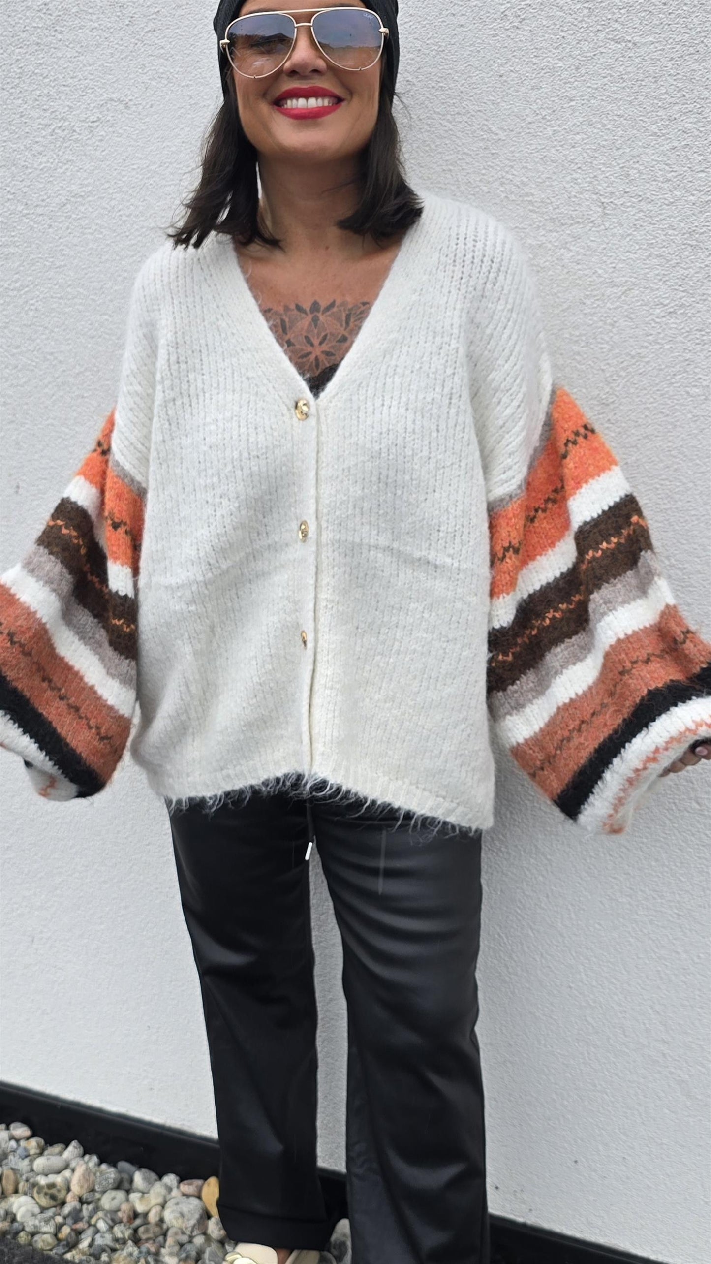 Paula strikket kardigan off white