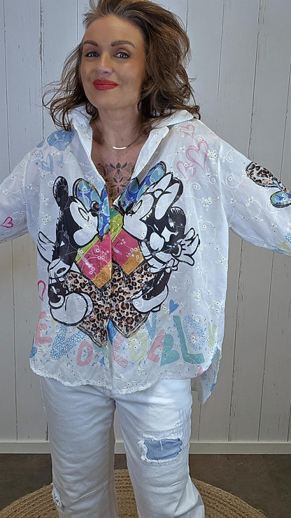 Nora skjorte Mikke Mus