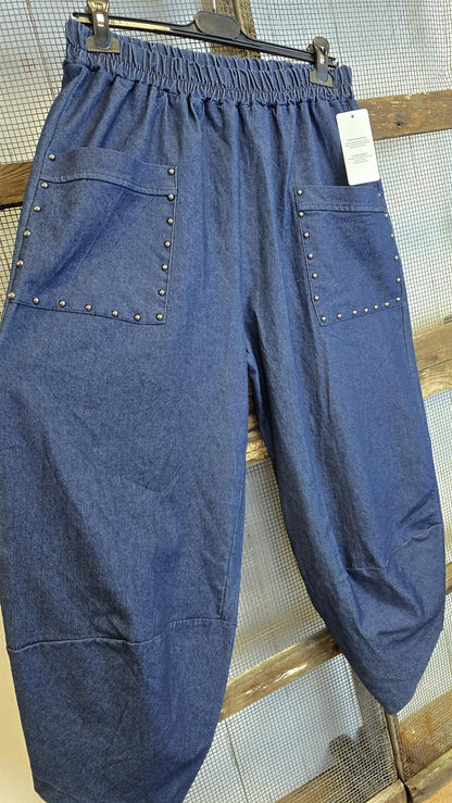 Vigdis tullipan mørkeblå denimlook