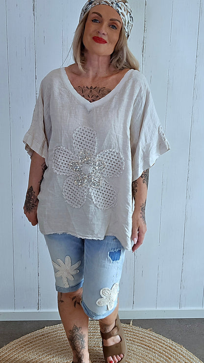 Emilie Lin Topp beige