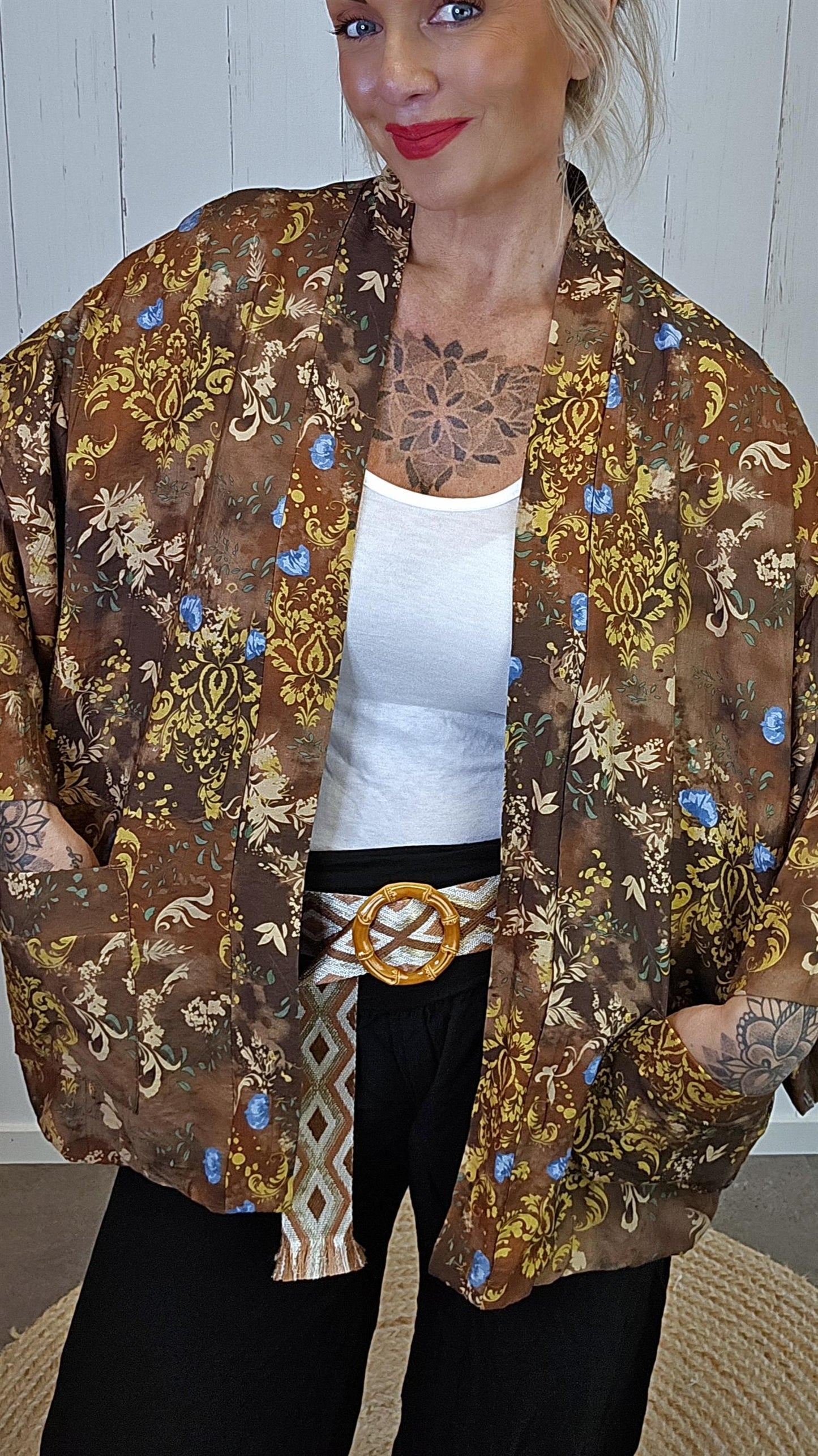 Charlie kimono med lommer