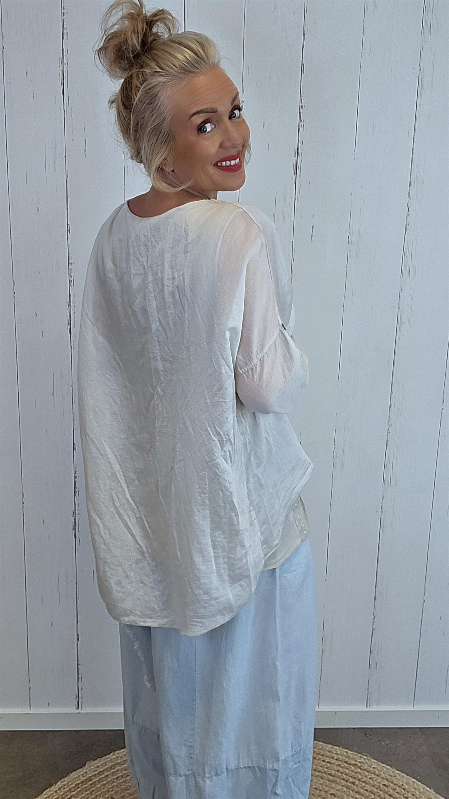 Gaya Lag-på-Lag Topp beige