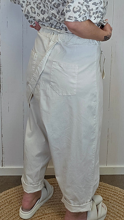 Line harem bukse beige