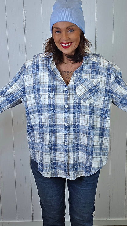 Stella Rute Skjorte blå