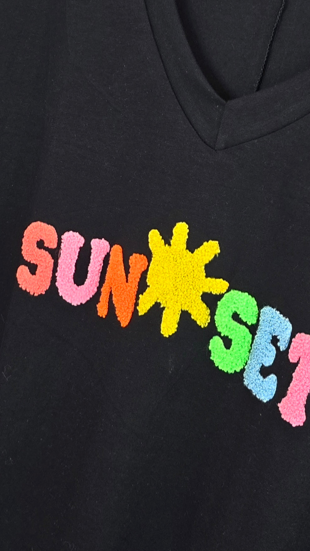 Sunset t-skjorte svart