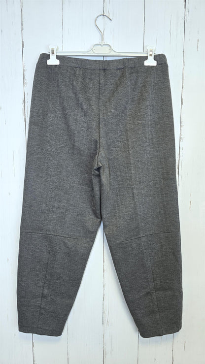 Viscose barrel pant grey