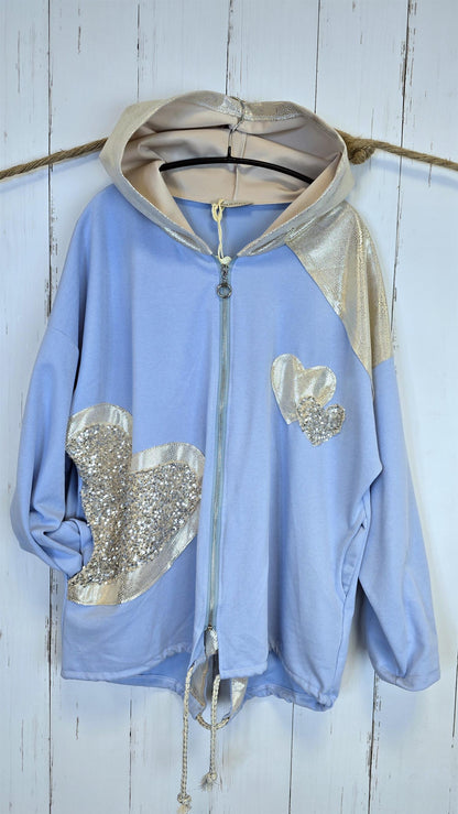 Jenny hettejakke lys blå