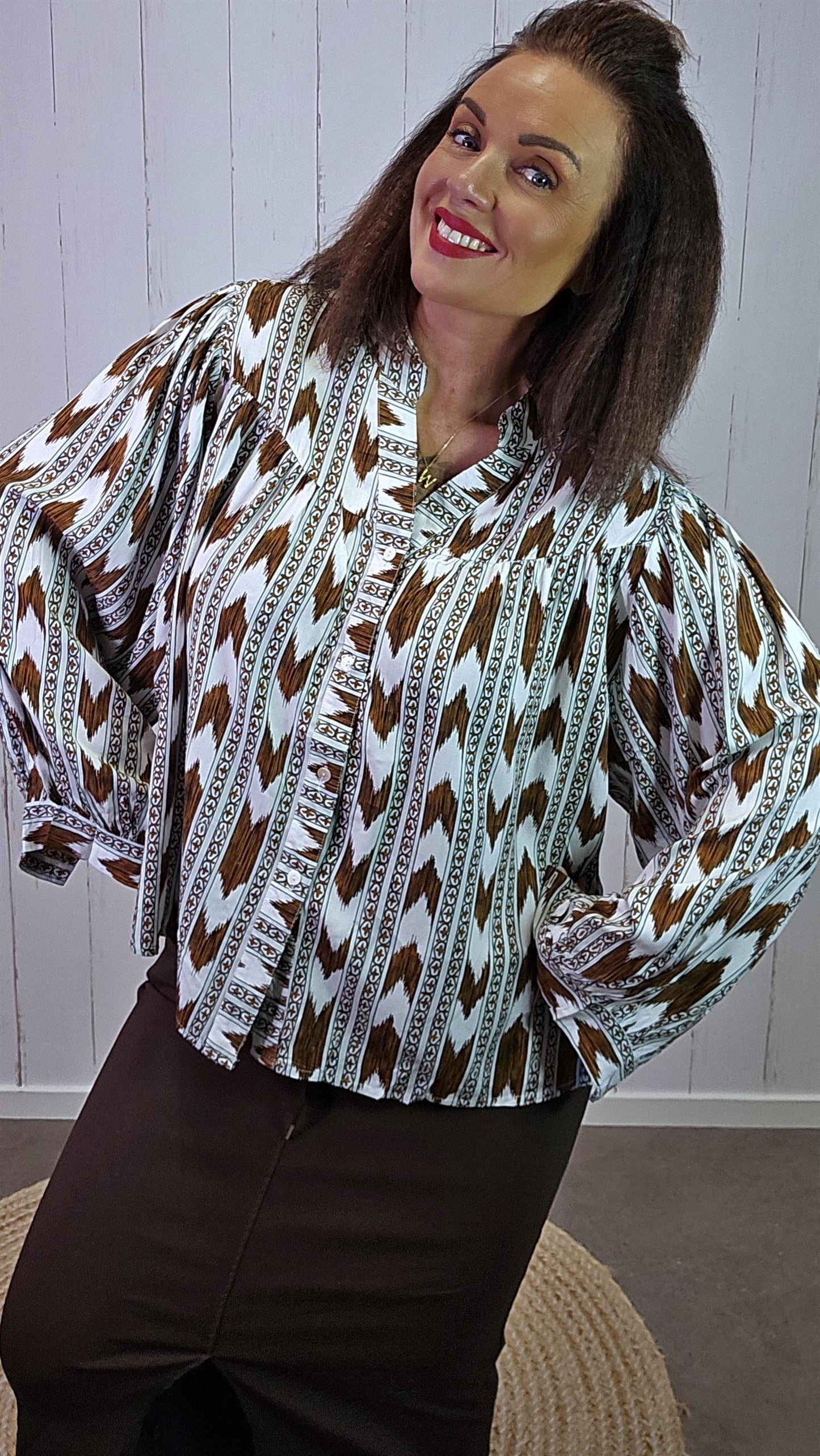 Mara bluse brun