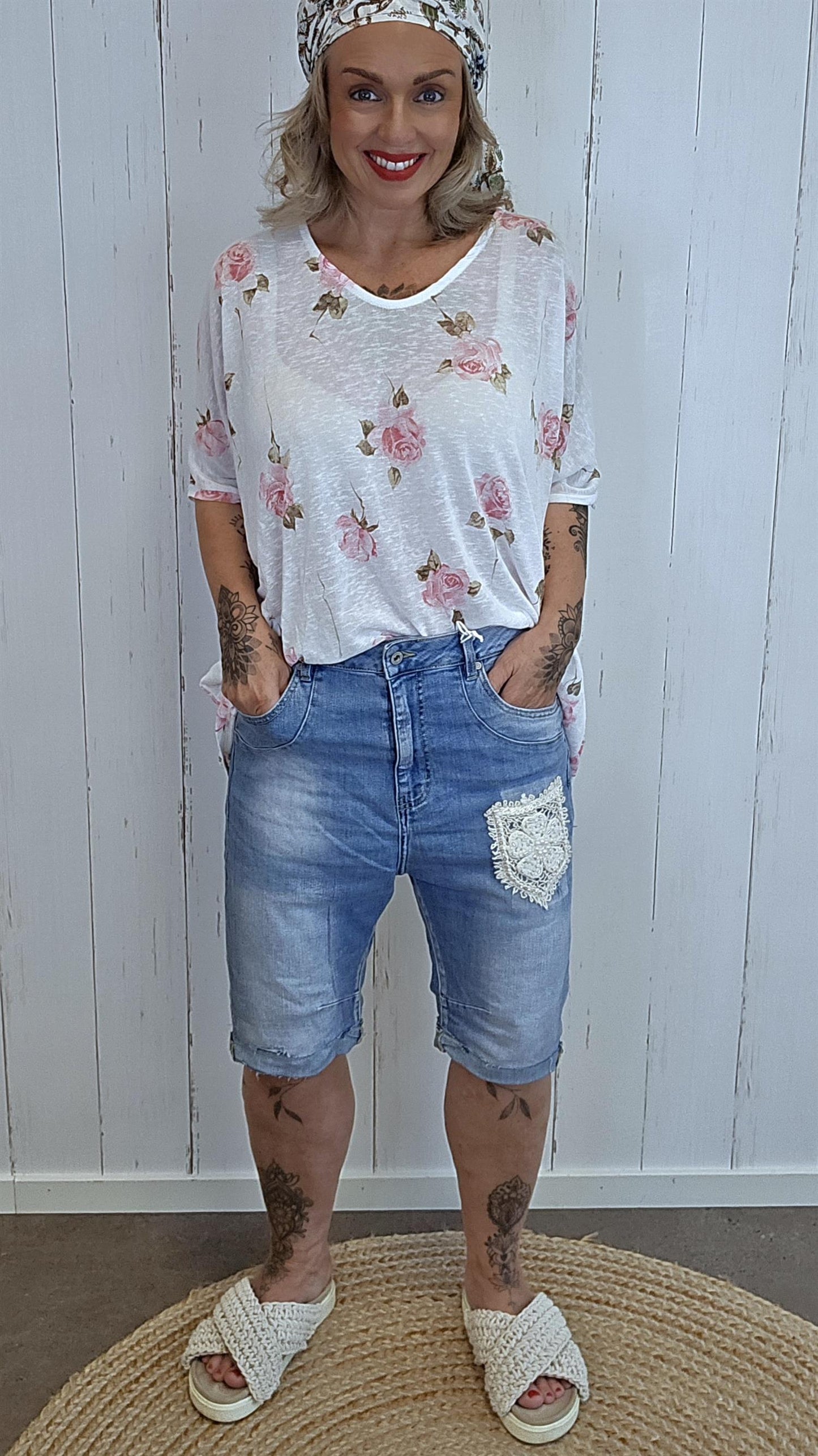 Sofia denim shorts