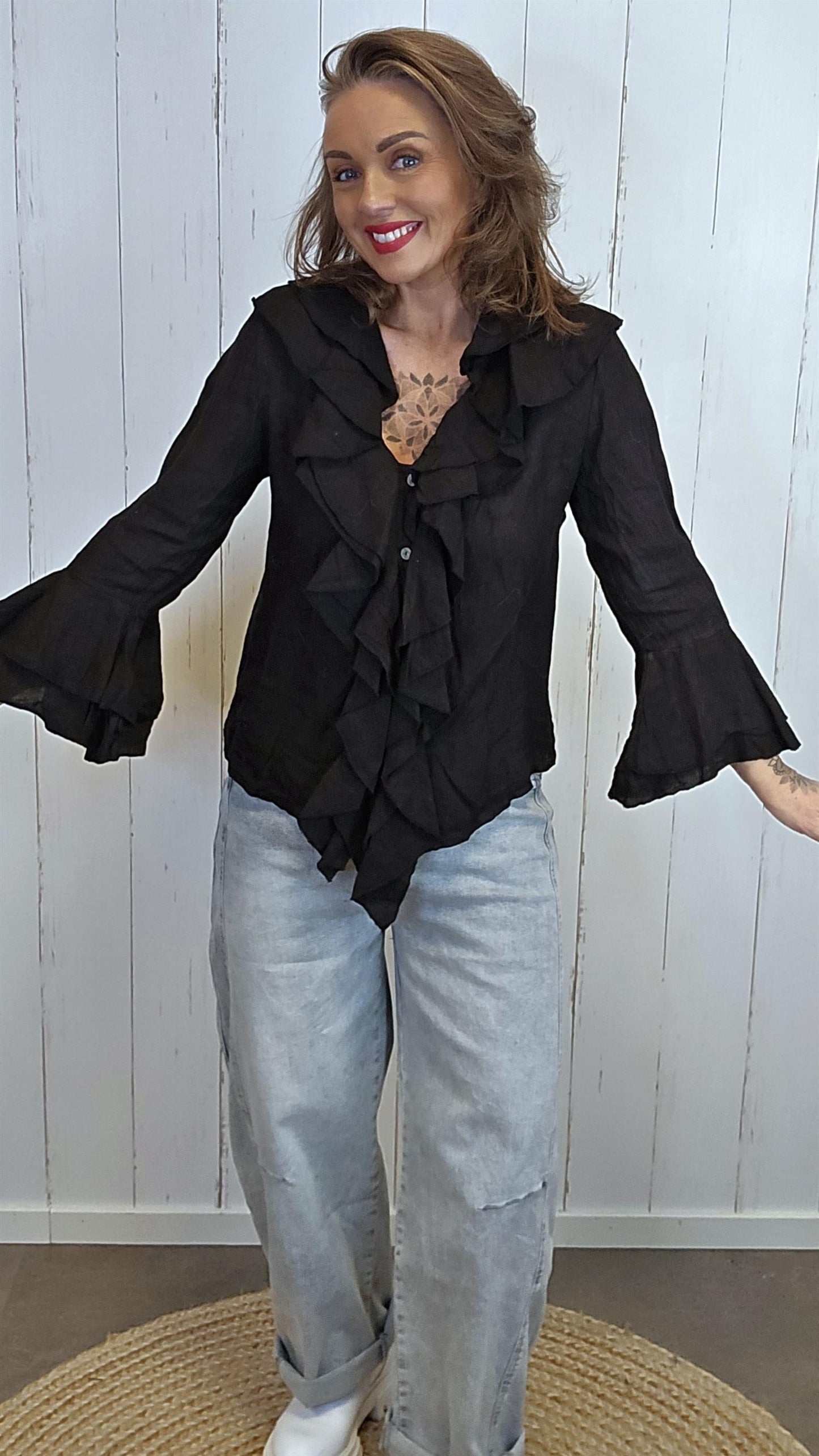 Abby lin skjorte svart