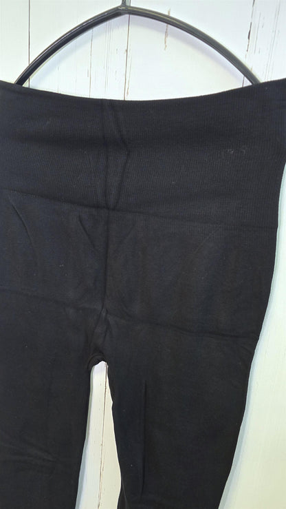 Siv leggings svart