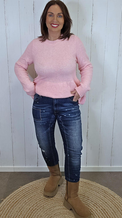 Nova Patch Jeans Blå