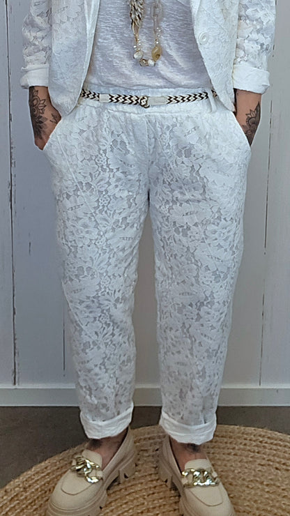 Cleo blondebukse hvit