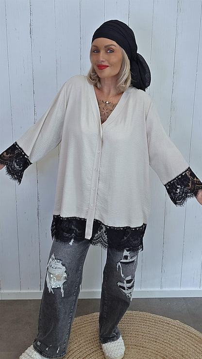 Vanessa skjorte beige