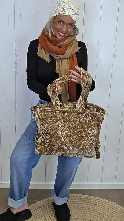 Celine shopper veske camel