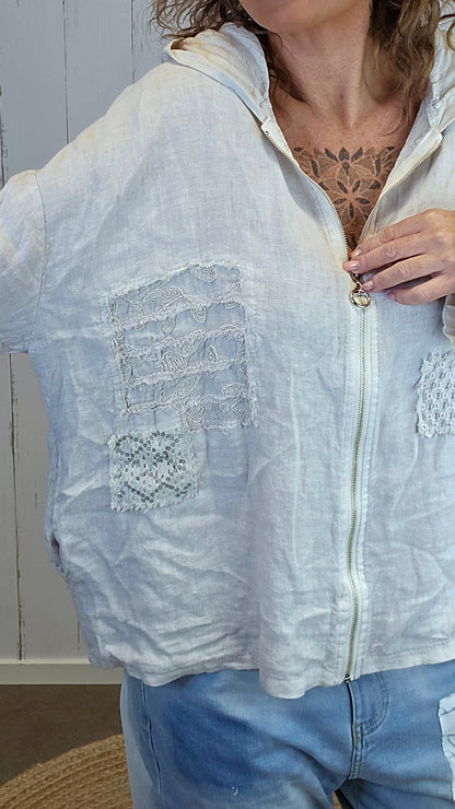 Lina lin hettejakke beige