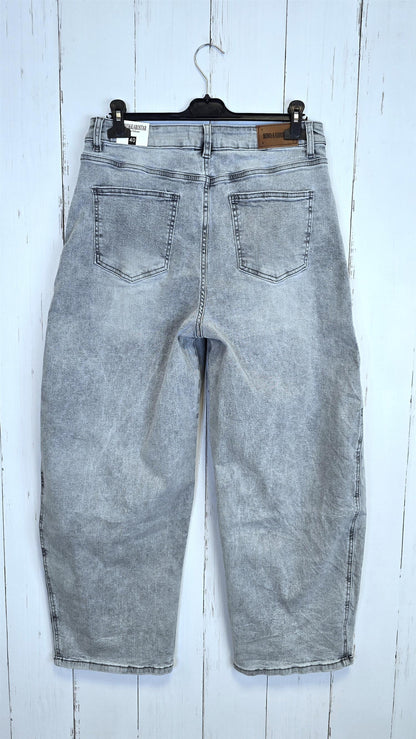 Karostar Barrel jeans lysegrå