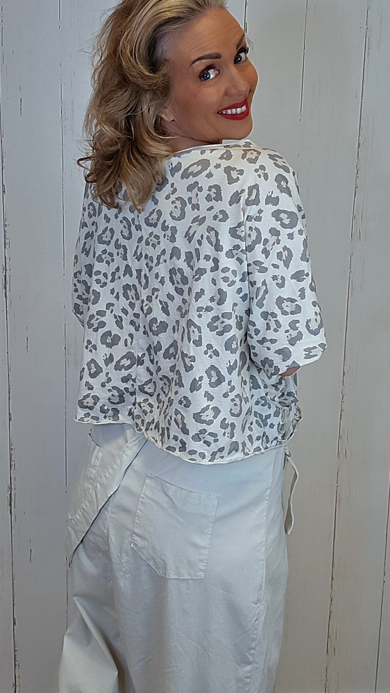 Tiffy leo topp beige