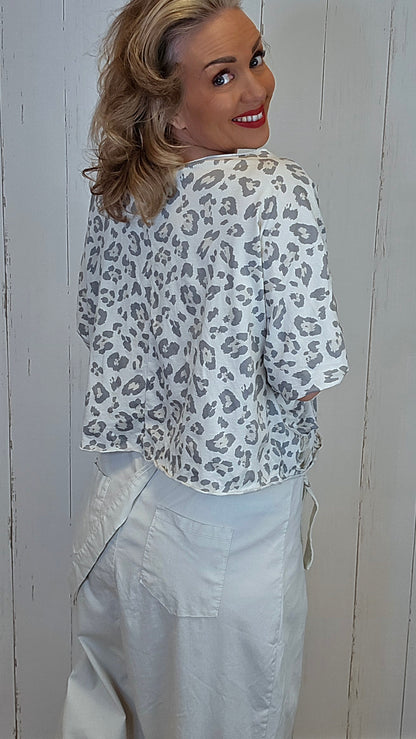 Tiffy leo topp beige