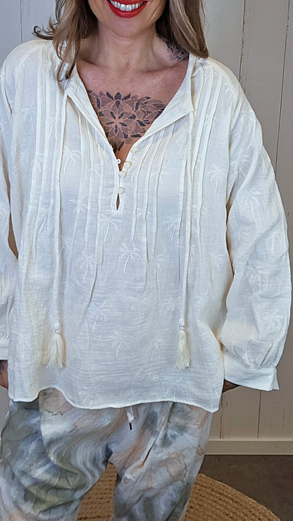 Mira bluse Crème