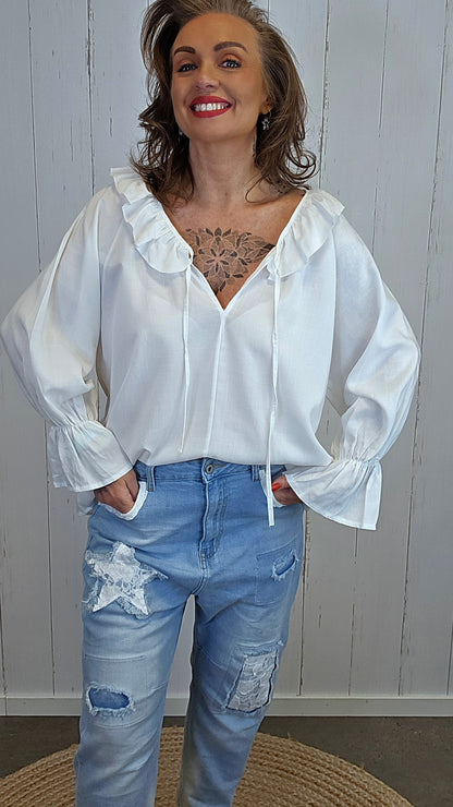 Vera bluse hvit