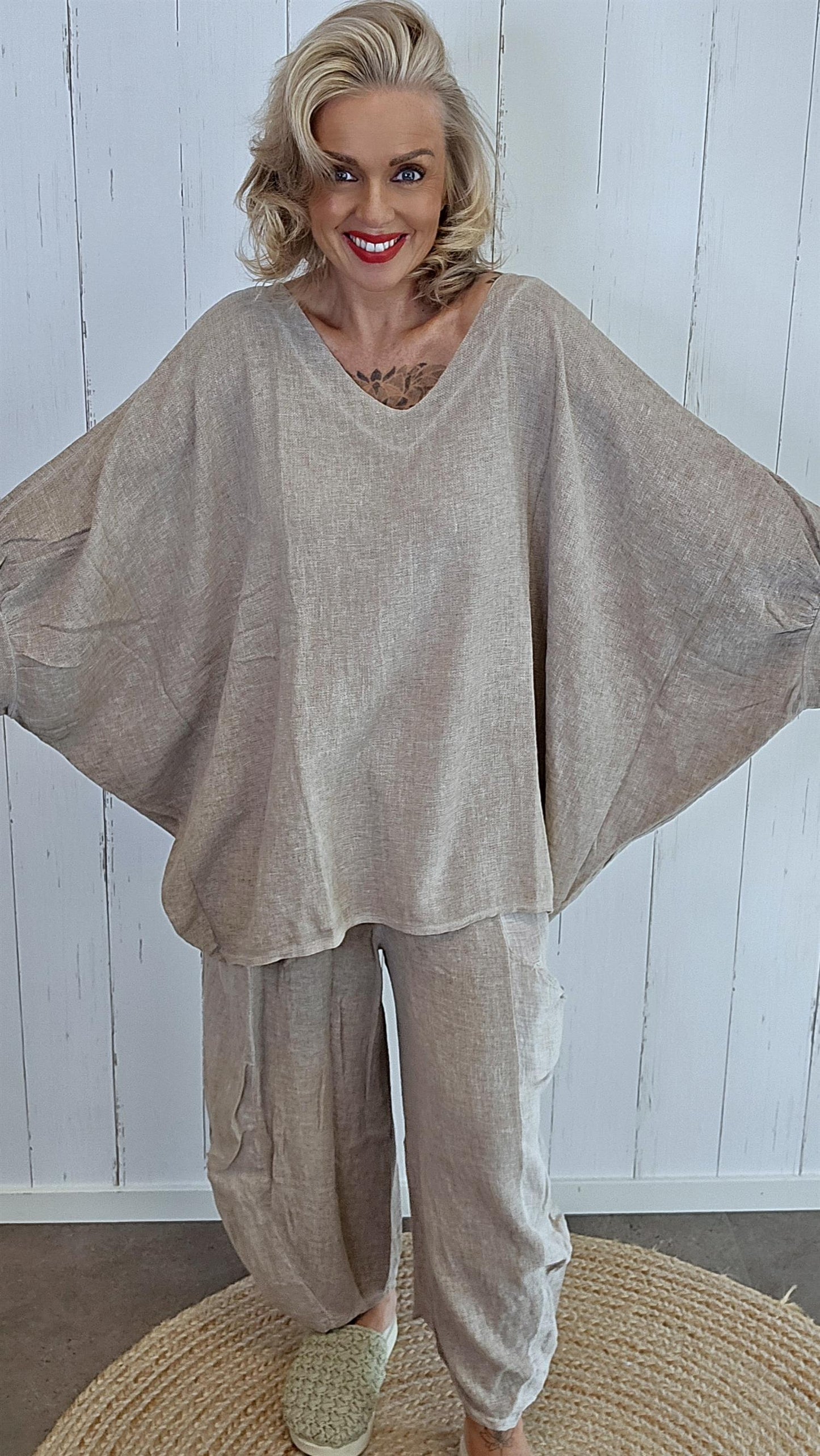 Tara topp taupe