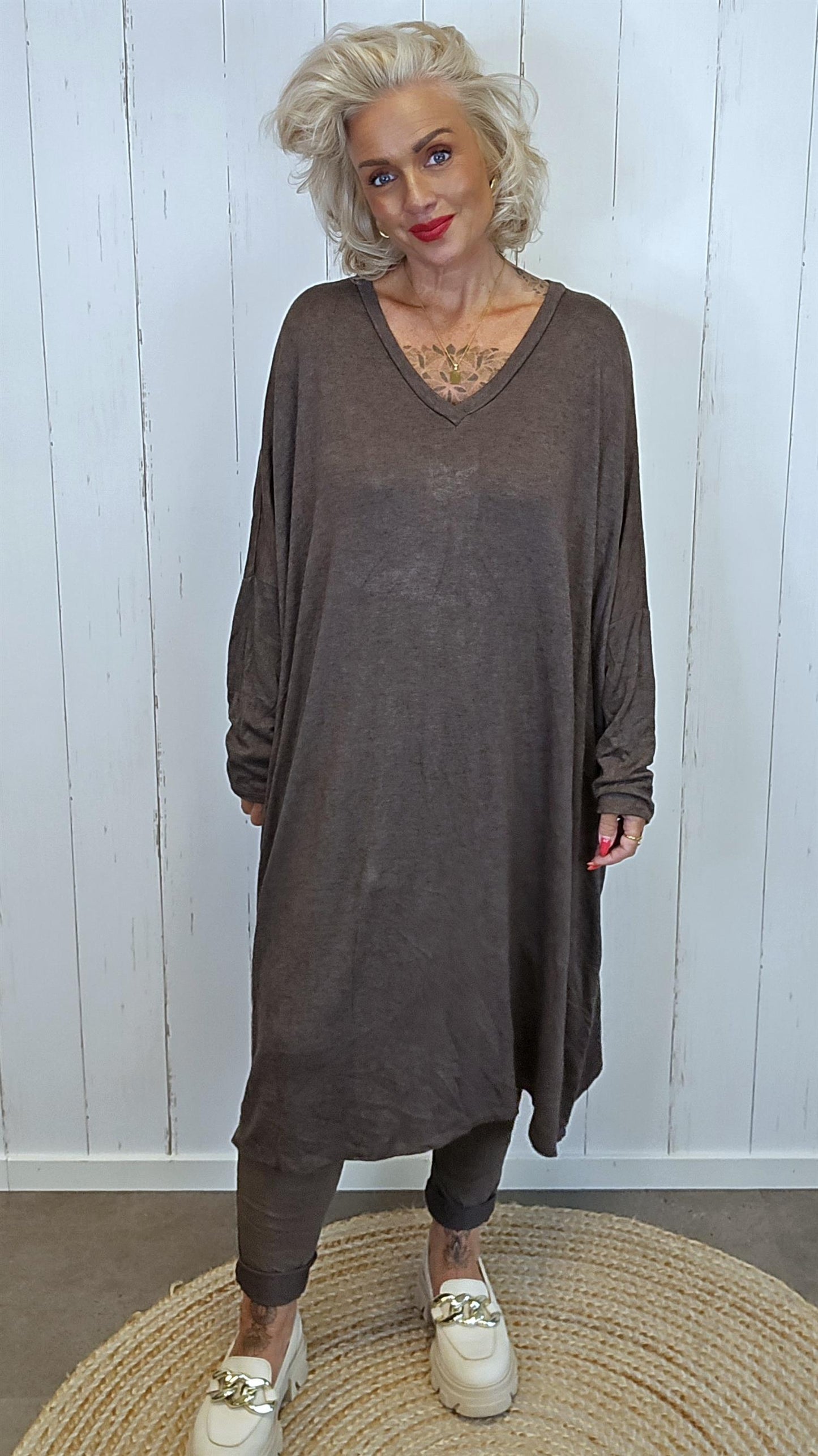 Tomine kjole brun