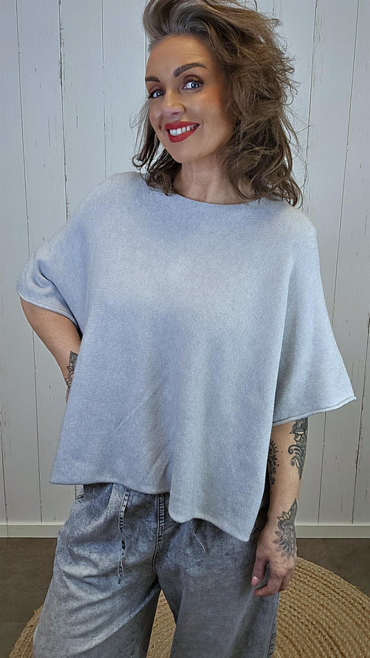 Luna genser topp grå