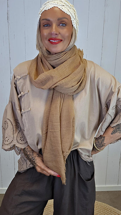 Amalia topp camel