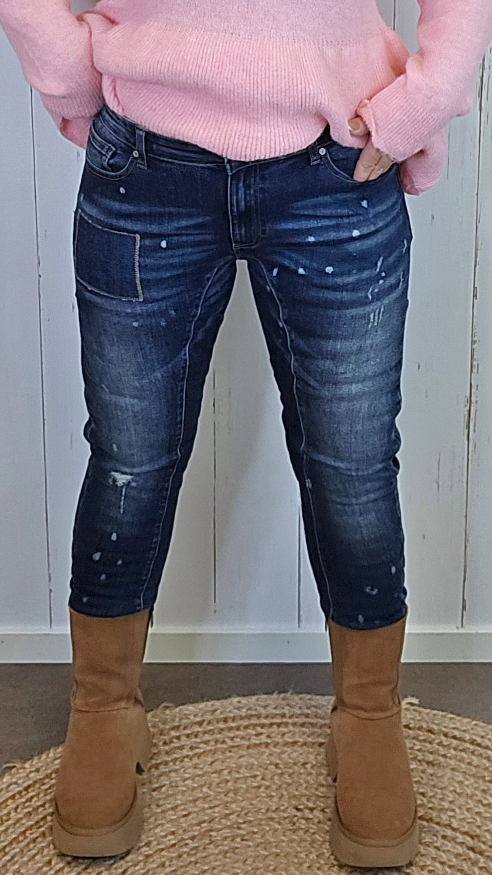 Nova Patch Jeans Blå