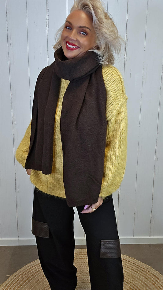 Zara skjerf brun