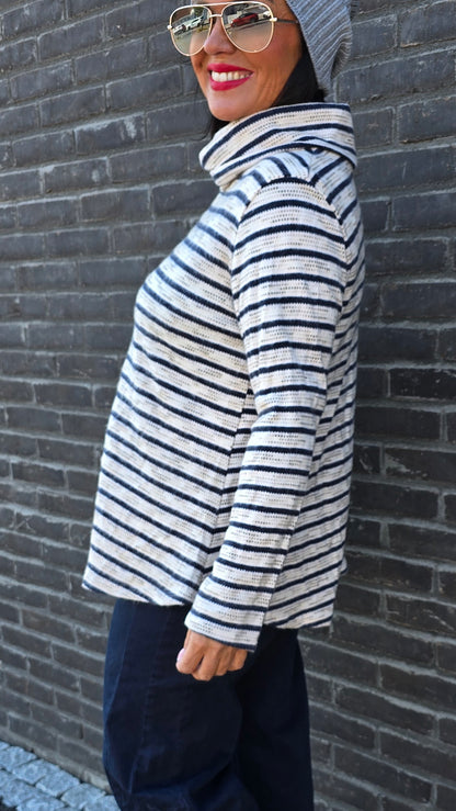 Annie turtleneck genser navy