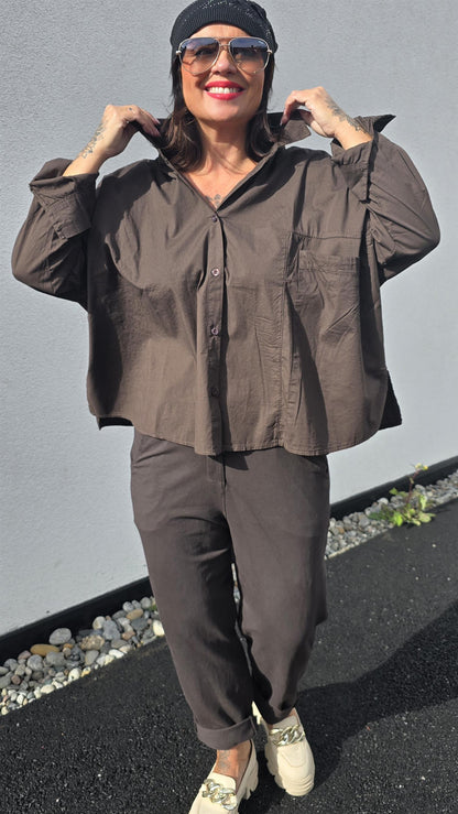 Nadina skjorte brun