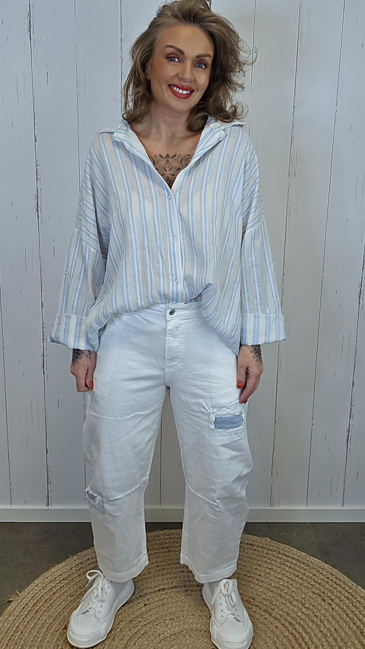 Petra skjorte lyseblå