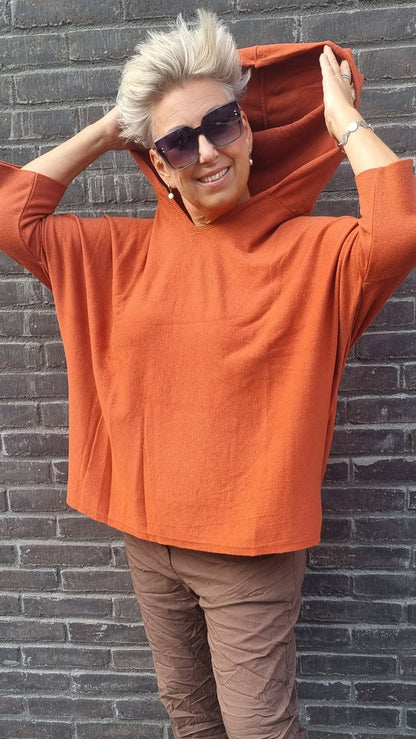 Alma hettegenser rust