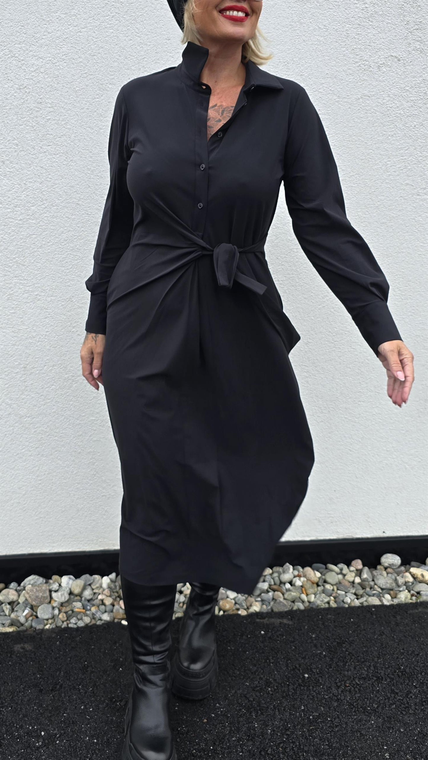 Trydi kjole technical jersey svart