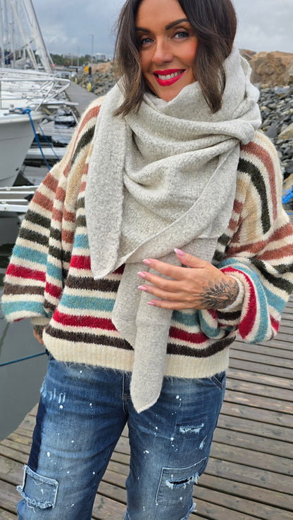 Kajsa skjerf beige