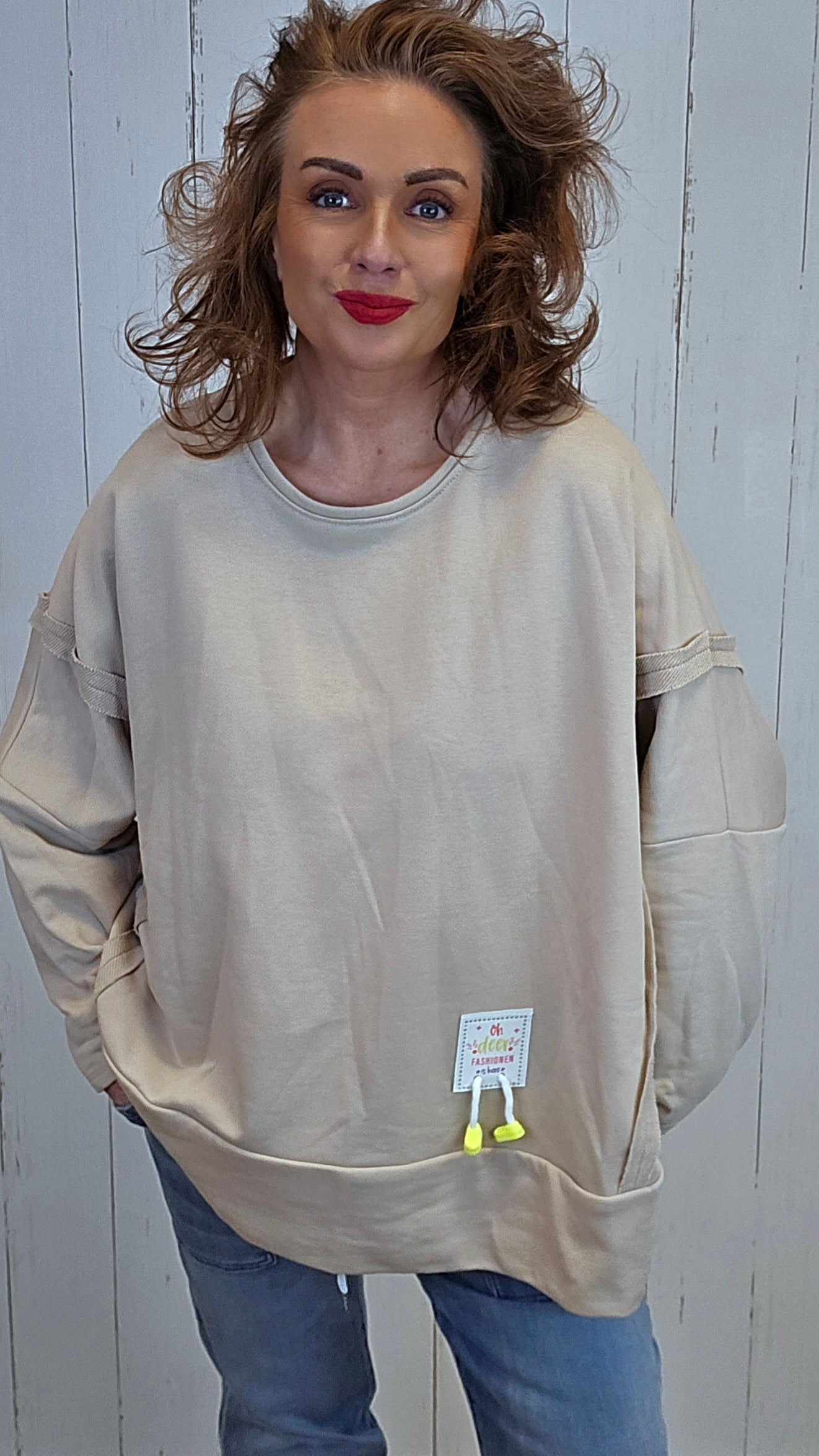 Disa genser beige