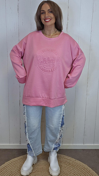 Bodil collegegenser rosa