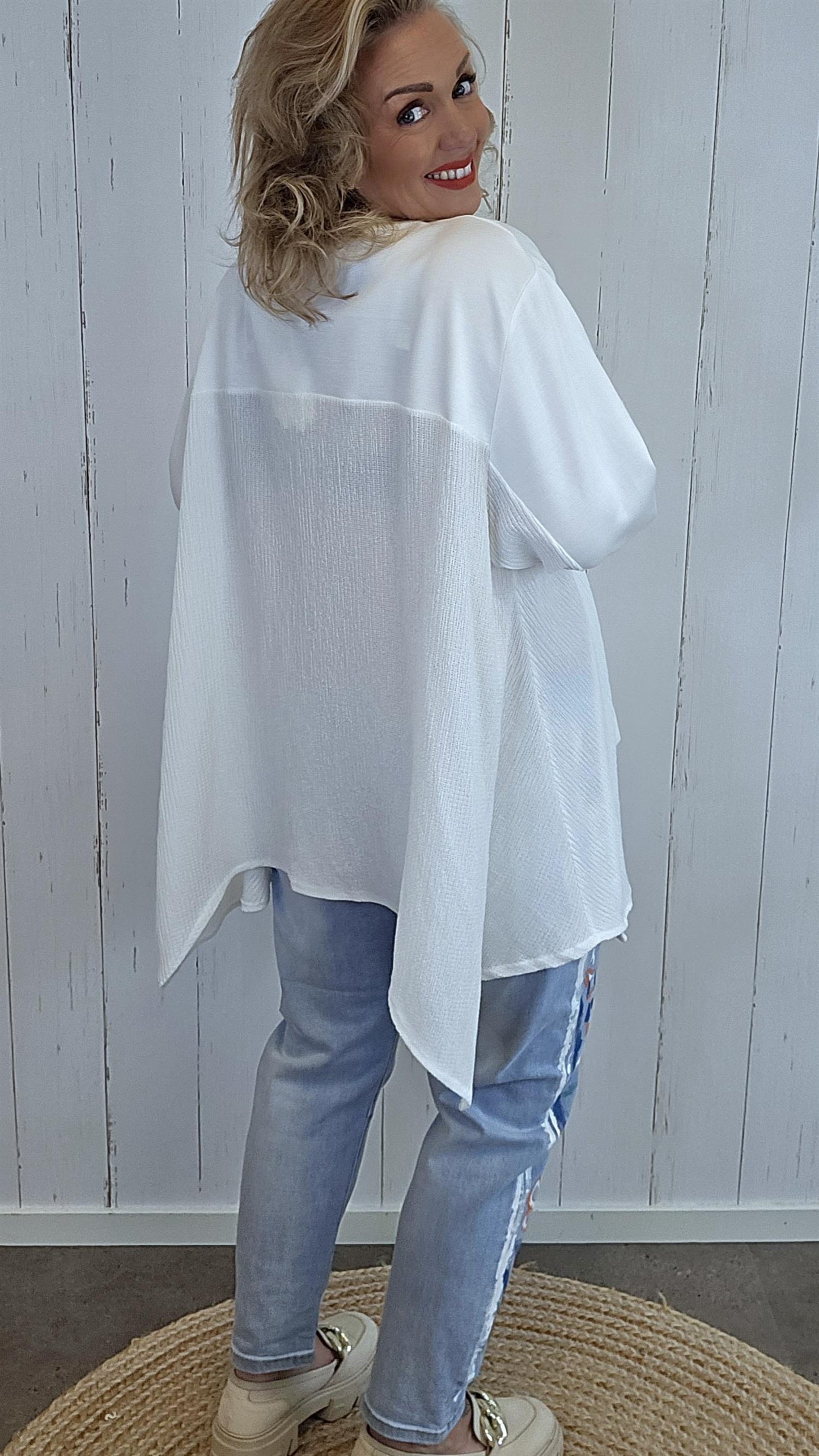 Dahlia topp creme