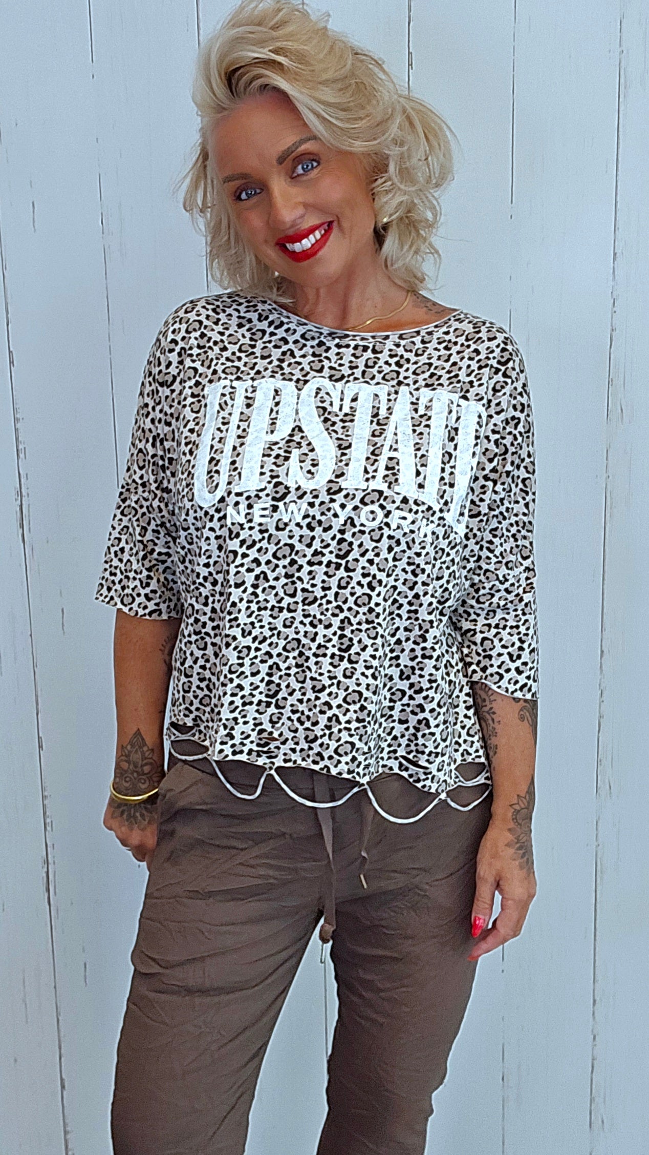 Leo topp beige