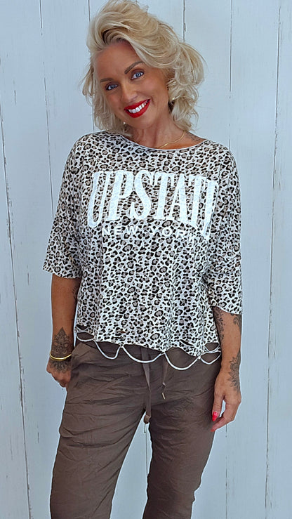 Leo topp beige