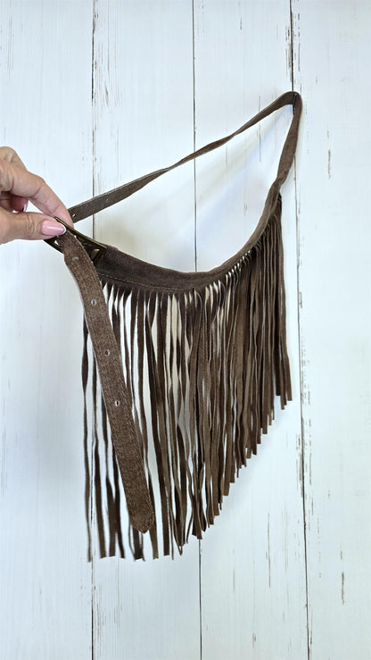 Anastasia skinn belte taupe