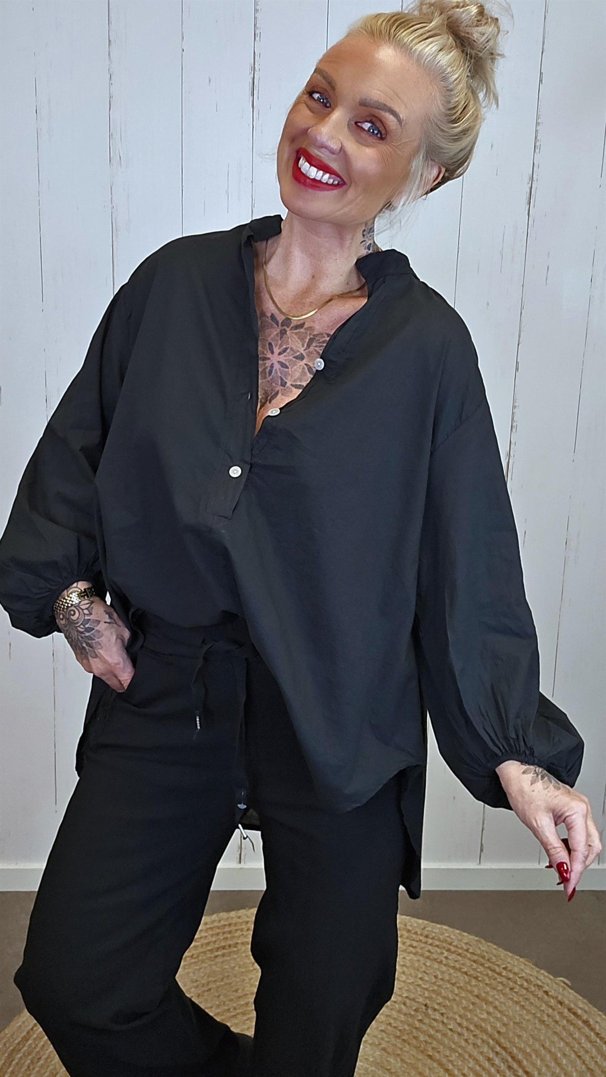 Benedikte bluse svart