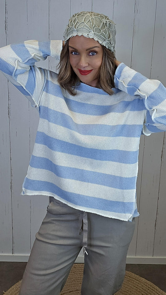 Tiril genser lyseblå