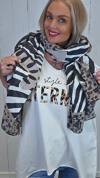 Wendy skjerf taupe