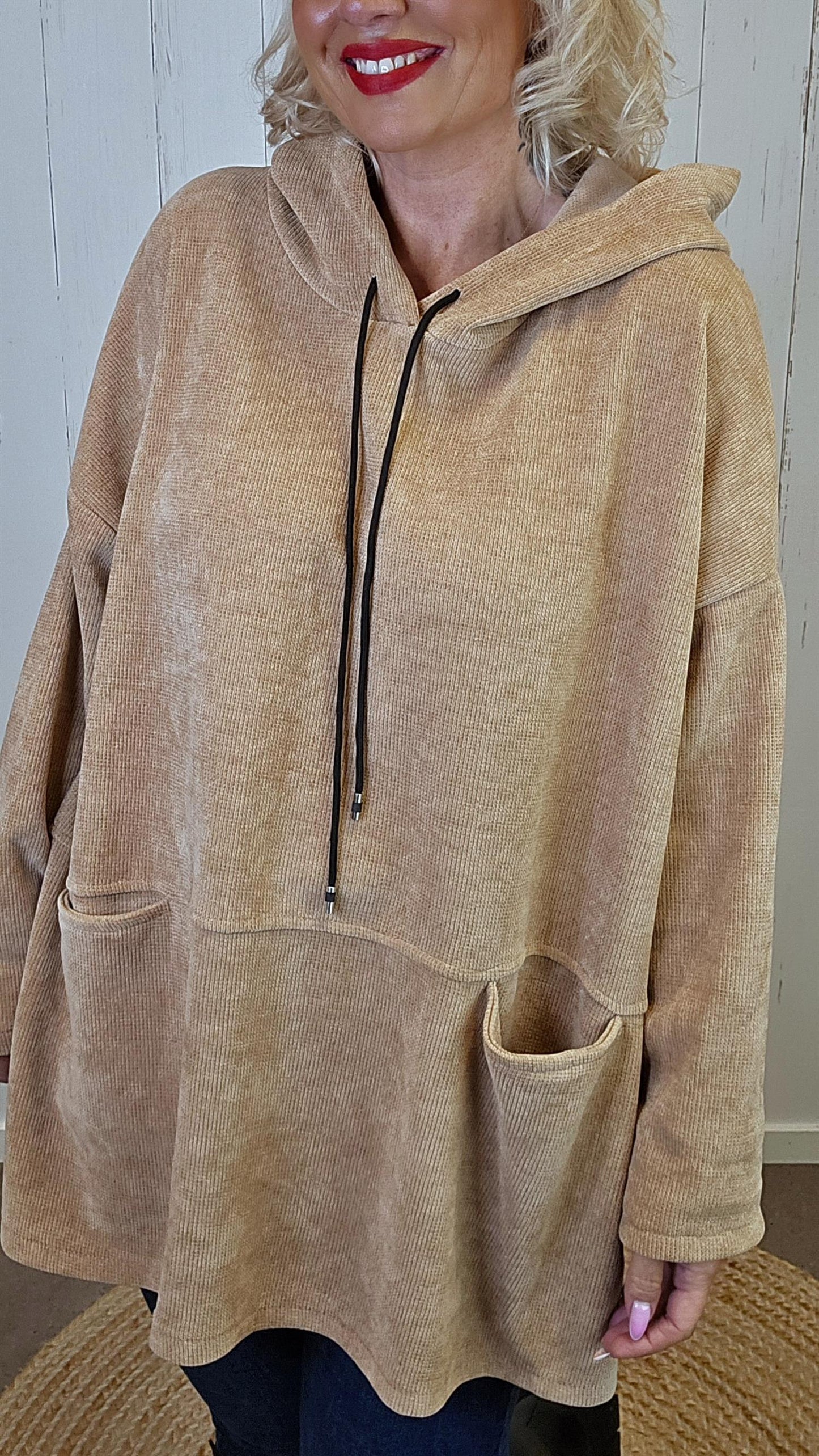 Kate hettegenser camel